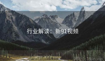 行业解读：新91视频