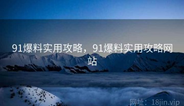 91爆料实用攻略，91爆料实用攻略网站