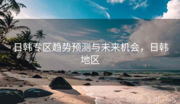 日韩专区趋势预测与未来机会，日韩地区