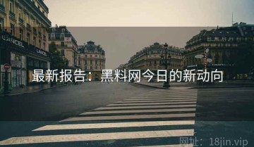最新报告：黑料网今日的新动向