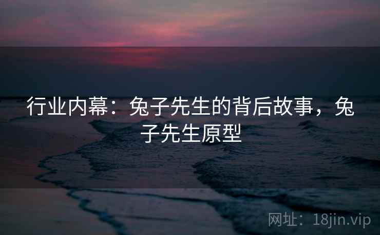 行业内幕：兔子先生的背后故事，兔子先生原型