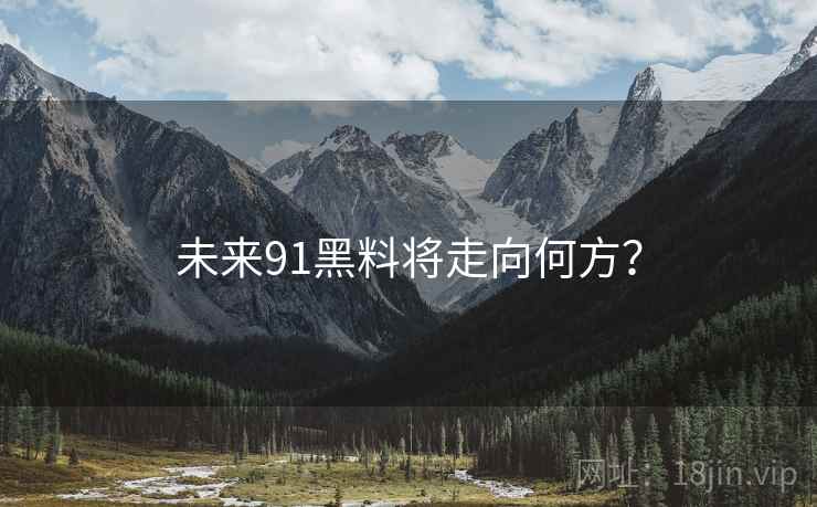 未来91黑料将走向何方？