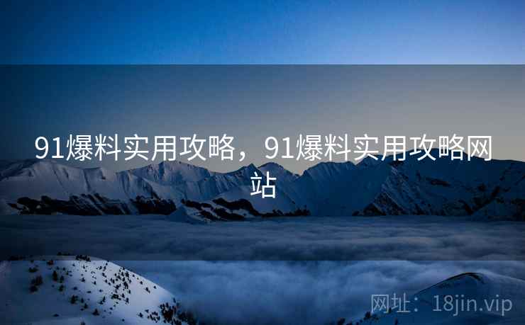 91爆料实用攻略，91爆料实用攻略网站
