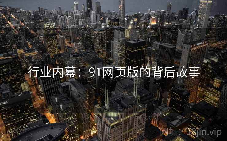 行业内幕：91网页版的背后故事