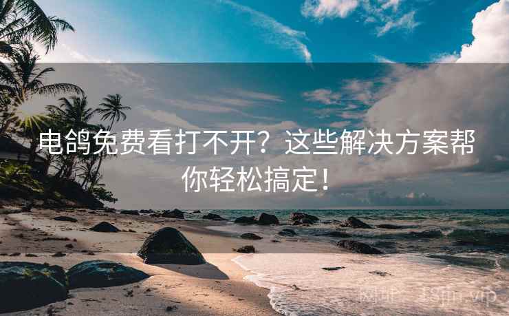 电鸽免费看打不开？这些解决方案帮你轻松搞定！
