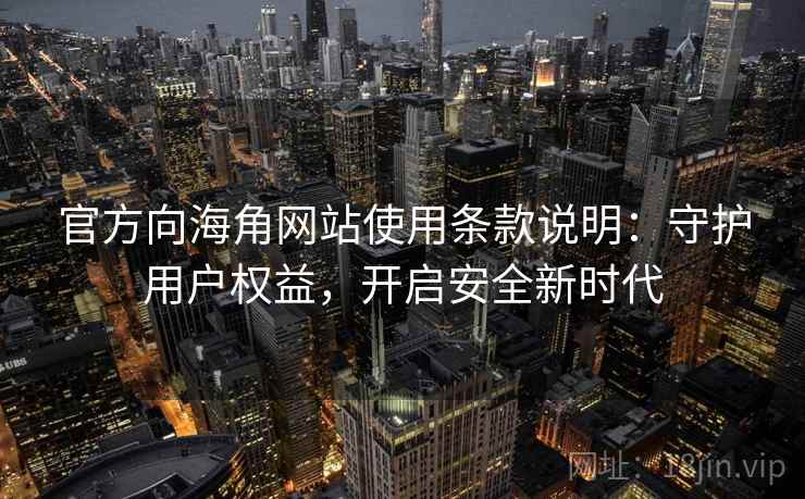 官方向海角网站使用条款说明：守护用户权益，开启安全新时代