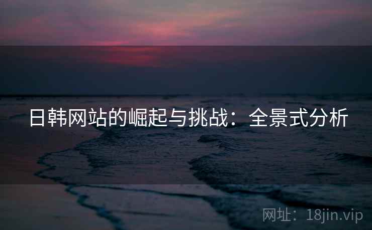 日韩网站的崛起与挑战：全景式分析