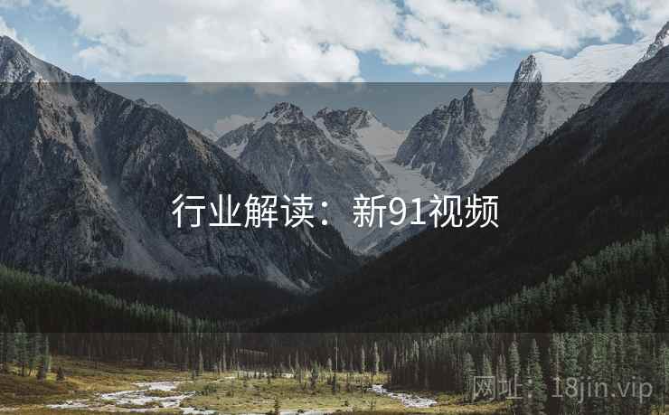 行业解读：新91视频