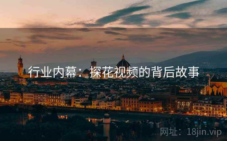 行业内幕：探花视频的背后故事
