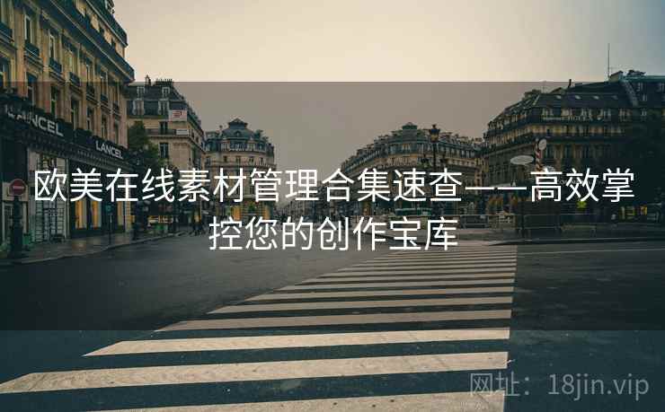 欧美在线素材管理合集速查——高效掌控您的创作宝库